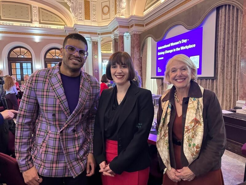 Lee Chambers, Bridget Phillipson and Ann Francke at a Cabinet Office event